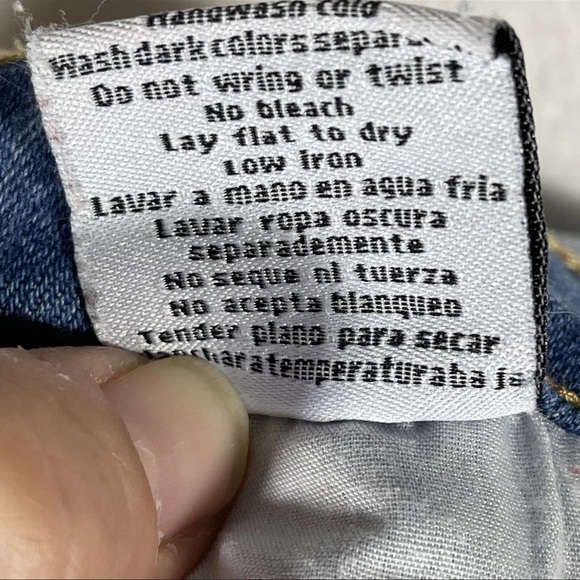 Judy Blue Mini Skirt Med Distressed Destroyed Y2K Soft Girl Grunge Paris Hilton - Picture 5 of 8